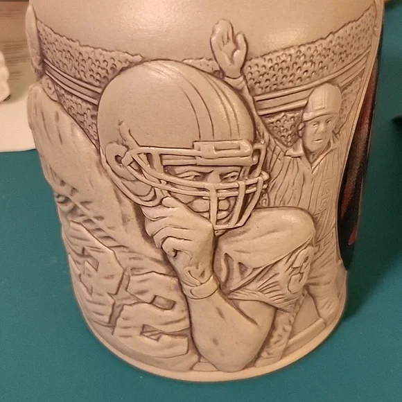 Vintage 1999 Atlanta Falcons beer stein stoneware Mug 6" height - Picture 4 of 6